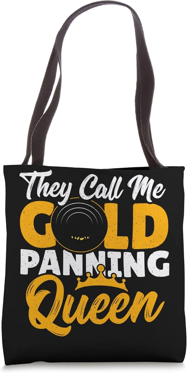 Gold Panning Design for an Gold Miner Tote Bag