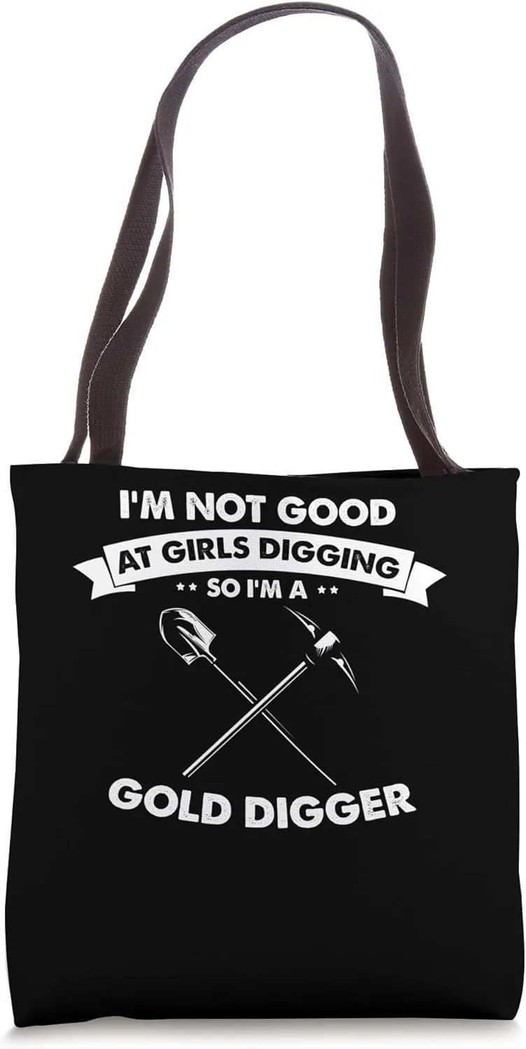 Gold Panning Design for Gold Miner and Gold Panner Designs Tote Bag
