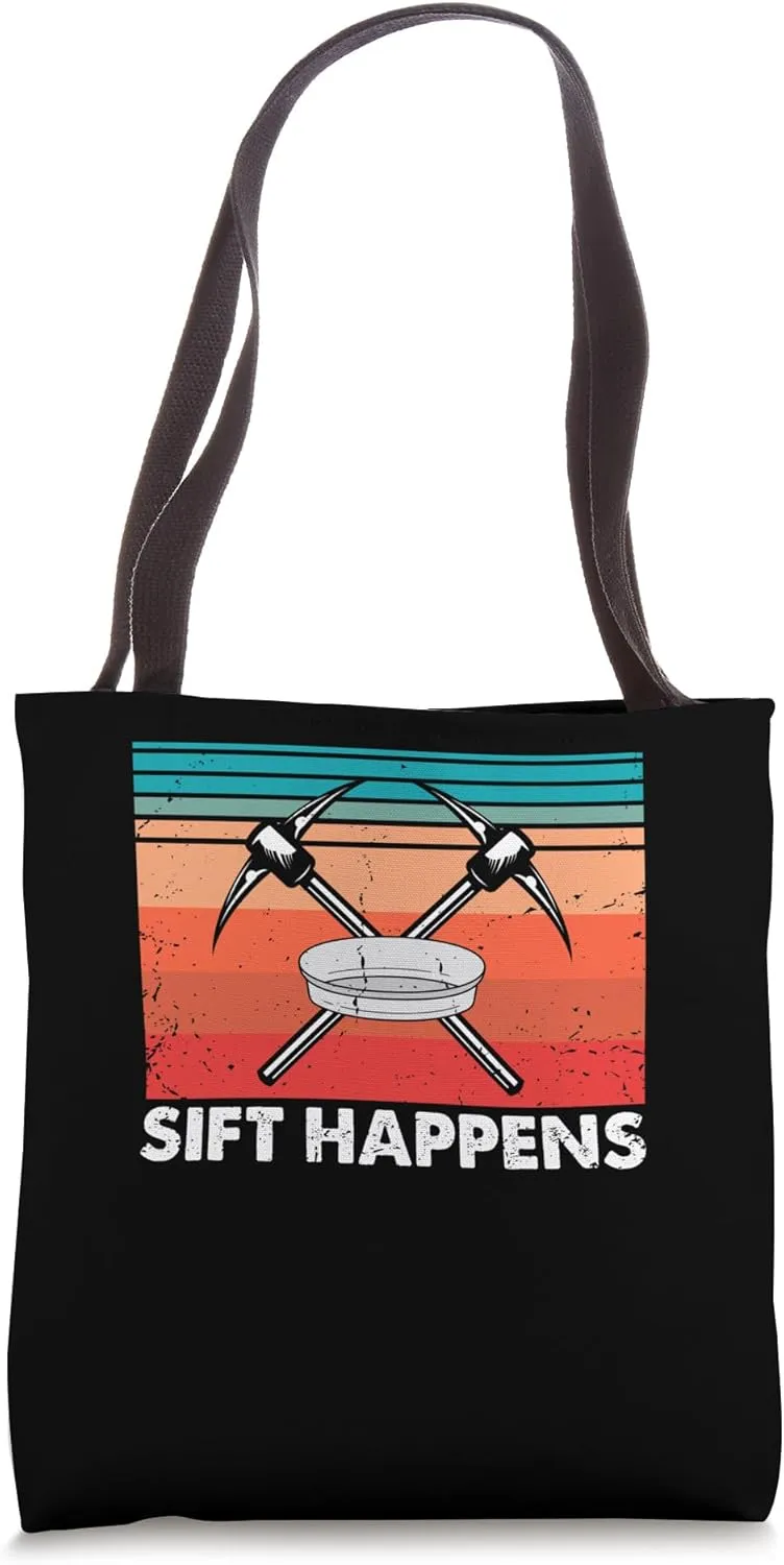 Gold Panning Design for Gold Miner and Gold Panner Designs Tote Bag