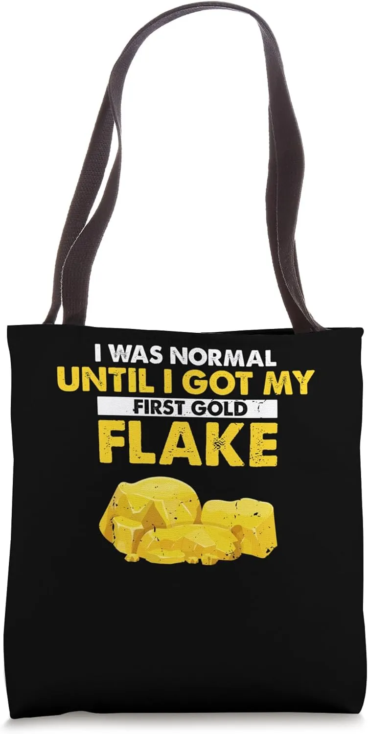 Gold Panning Design for Gold Miner and Gold Panner Designs Tote Bag