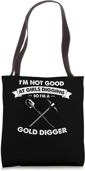 Gold Panning Design for Gold Miner and Gold Panner Designs Tote Bag