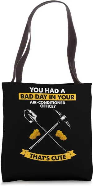 Gold Panning Design for Gold Miner and Gold Panner Designs Tote Bag