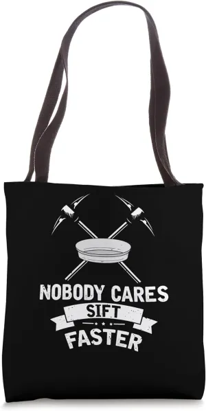 Gold Panning Design for Gold Miner and Gold Panner Designs Tote Bag