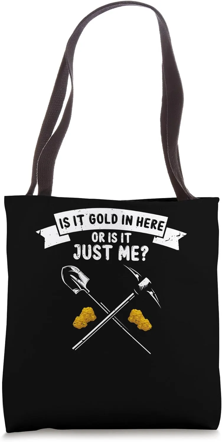 Gold Panning Design for Gold Miner and Gold Panner Designs Tote Bag