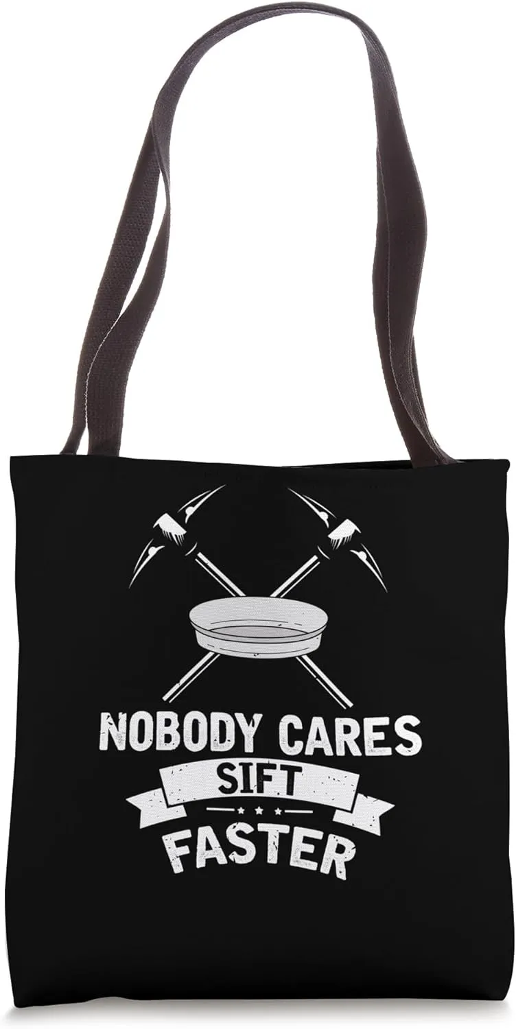 Gold Panning Design for Gold Miner and Gold Panner Designs Tote Bag