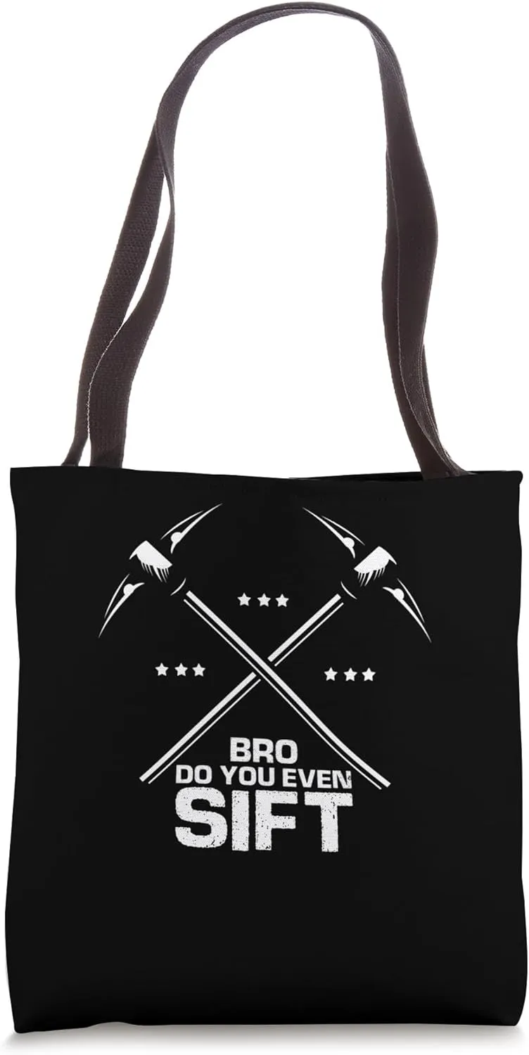Gold Panning Design for Gold Miner and Gold Panner Designs Tote Bag