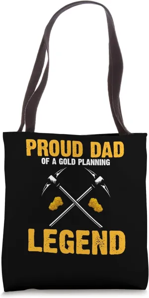 Gold Panning Design for Gold Miner and Gold Panner Designs Tote Bag