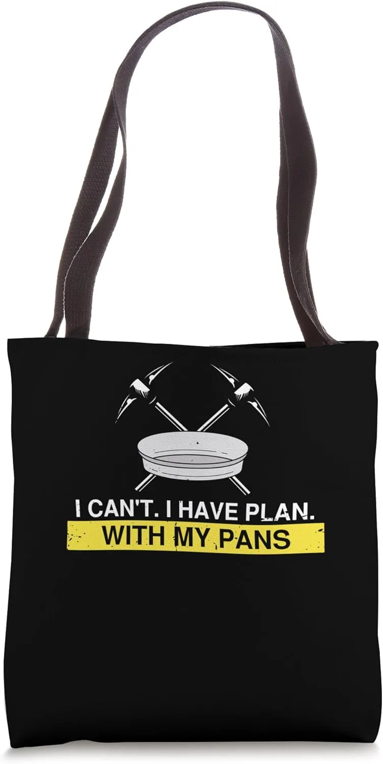 Gold Panning Design for Gold Miner and Gold Panner Designs Tote Bag
