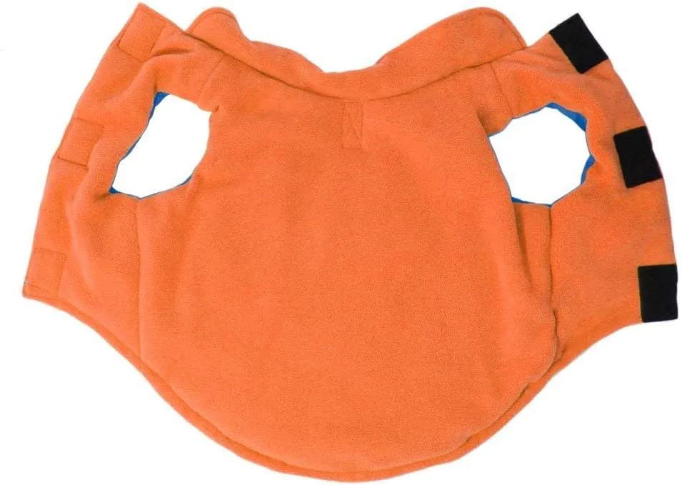 Gooby - Sports Vest, Fleece Lined Small Dog Cold Weather Jacket Coat Sweater with Reflective Lining, Blue, Small