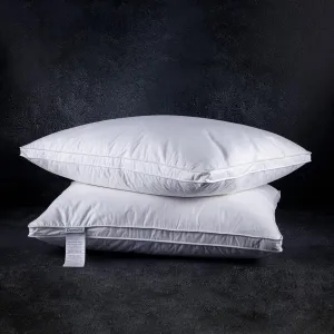 Goose Feathers Down Pillows for Sleeping(2 Pack),King(20inx36in)-White Bed Pillow Inserts,100% Cotton Cover,Sleeping Pillows for All Sleepers
