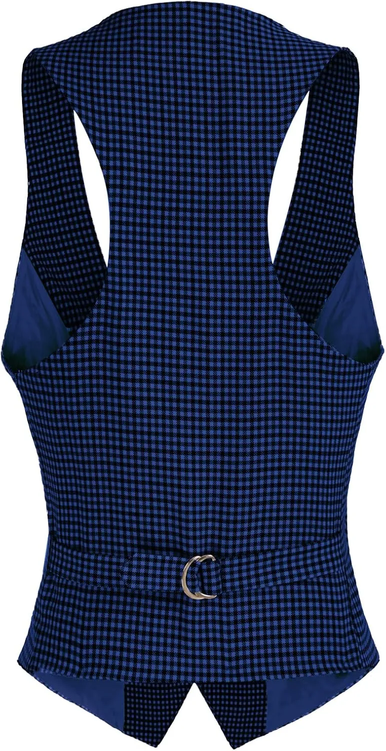 GRACE KARIN Womens Vest Top 2025 Trendy Academia Steampunk Waistcoat Racerback Vest Blazer（Runs Small, Suggest Size Up