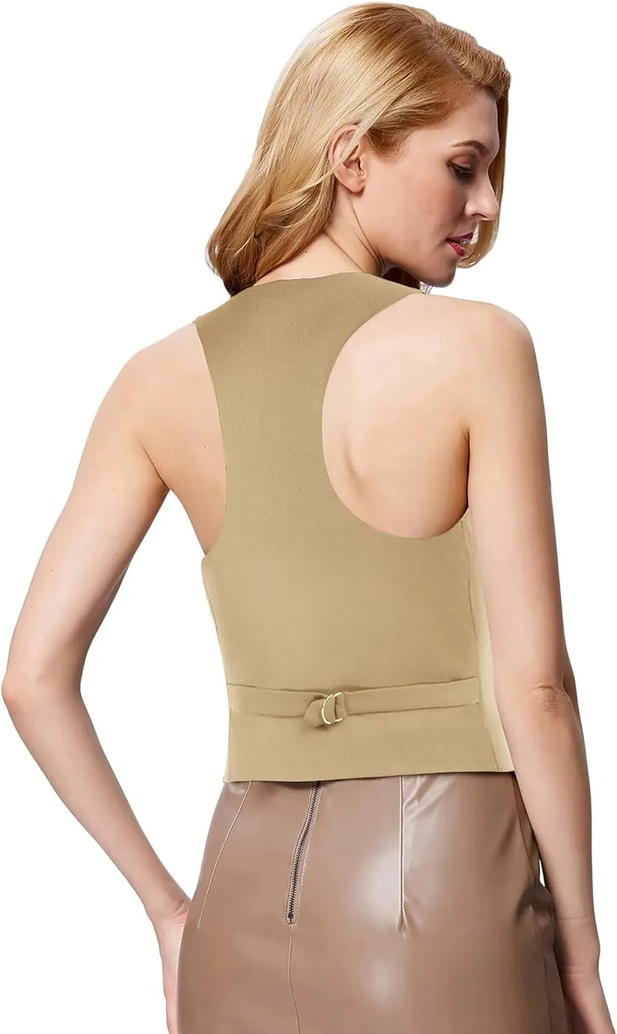 GRACE KARIN Womens Vest Top 2025 Trendy Academia Steampunk Waistcoat Racerback Vest Blazer（Runs Small, Suggest Size Up