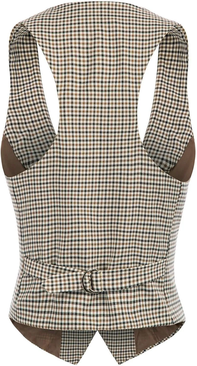 GRACE KARIN Womens Vest Top 2025 Trendy Academia Steampunk Waistcoat Racerback Vest Blazer（Runs Small, Suggest Size Up