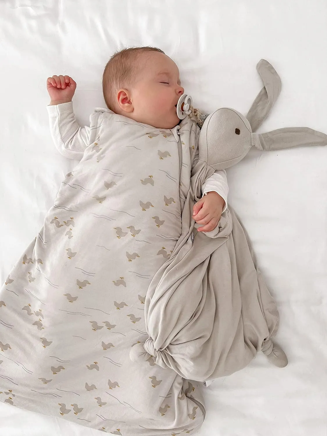 GUNAMUNA günamüna Unisex Baby, Toddler Wearable Blanket, Sleeping Bag Bamboo Rayon, Sleep Sack with Diaper Zipper, 1.0 TOG