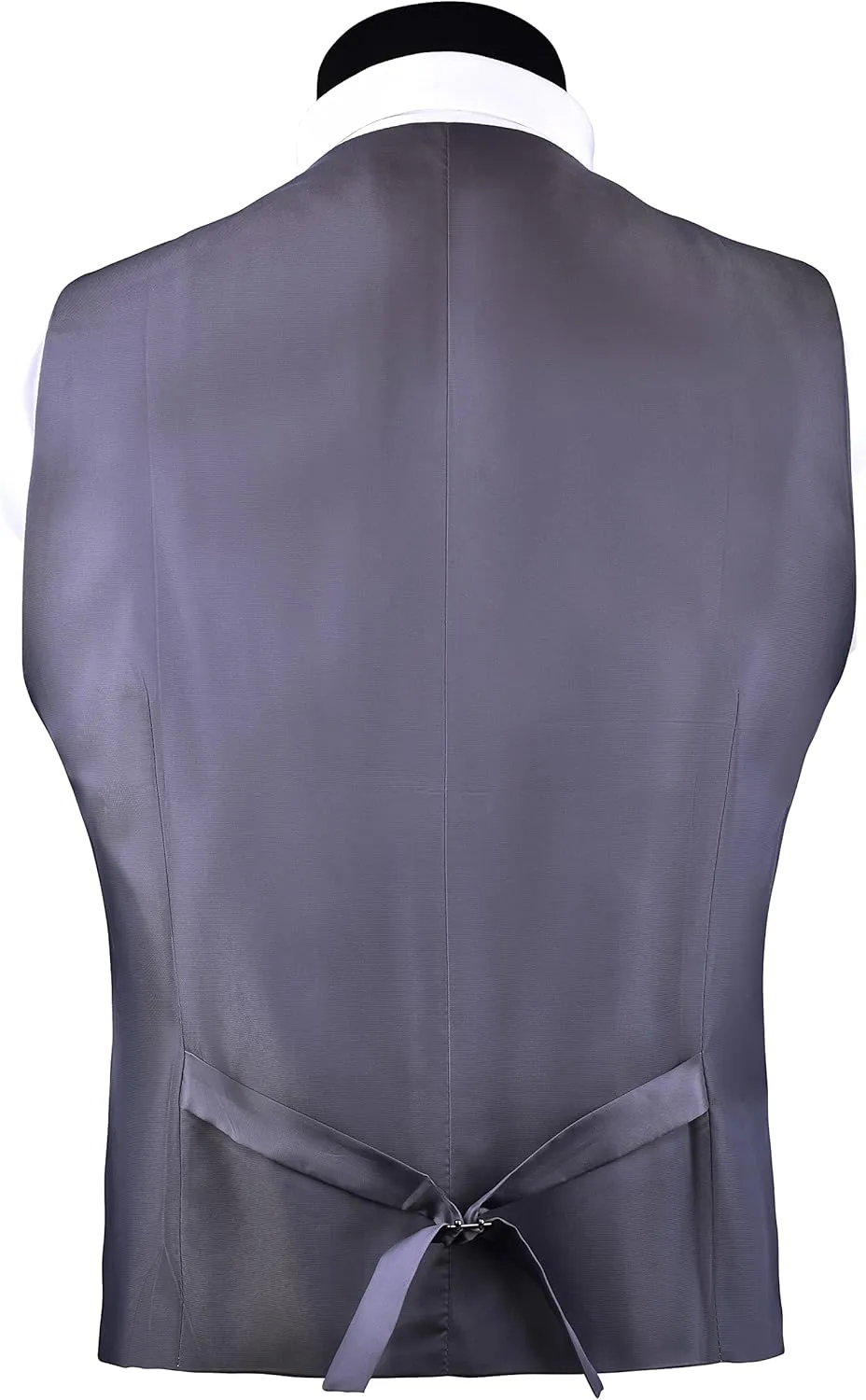 GUSLESON Men's V-Neck Suit Vests Solid Color Formal Slim Fit Business Dress Vest Waistcoat