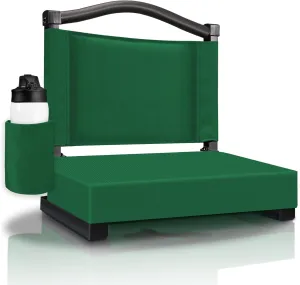 HABUTWAY Stadium Seat with Back Support and Thick Cushion Wide Bleacher Chairs with Back and Cushion Hold up 350lbs Stadium Chair with Shoulder Strap and Pocket