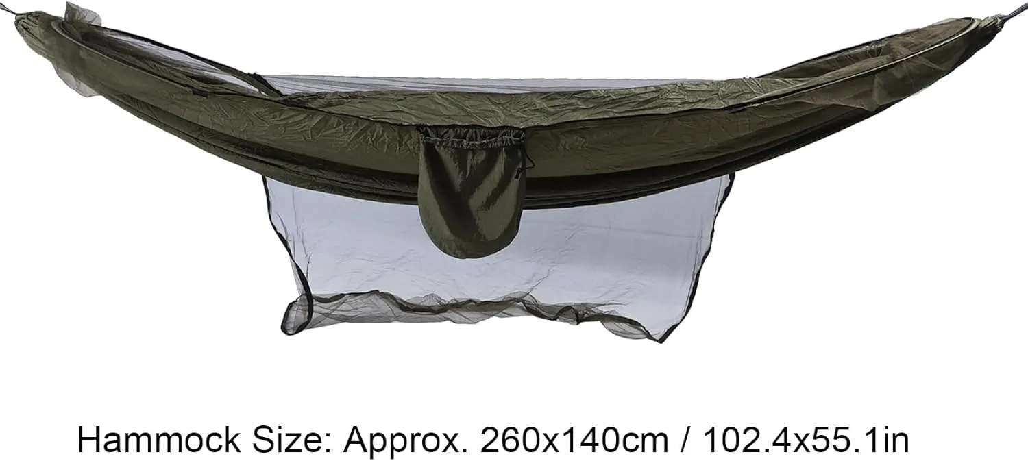 Hammock for Tree, Camping Travel Net Hammock 661lbs Load Outdoor Trees Hanging Chair Best Backpacking Ocean Beach Picnic Gear (OD Green)