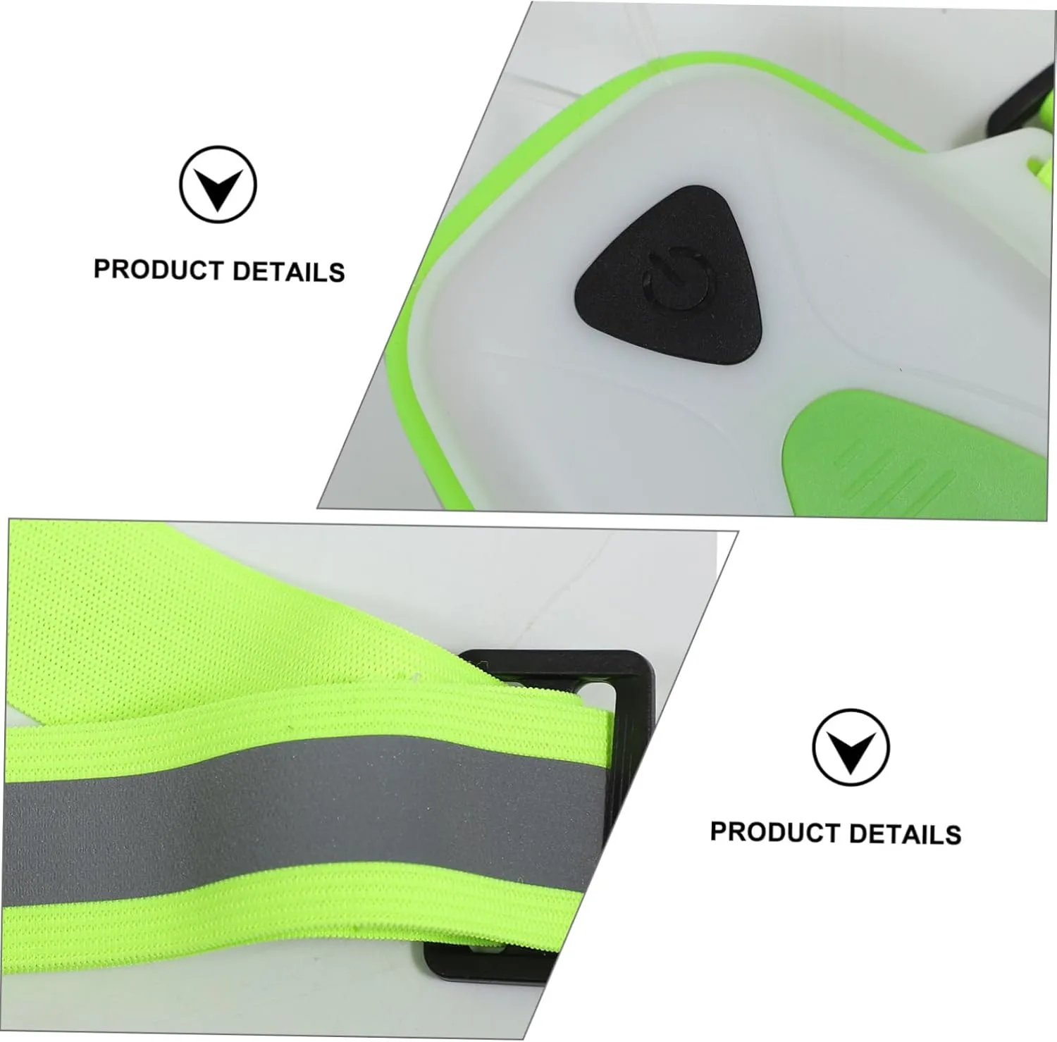 HANABASS 2pcs LED Warning Shoulder Strap Night Running Gear Reflective Ankle Leg Band Running Reflective Clothes