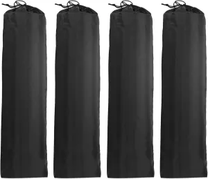 HARFINGTON 4pcs Camp Chair Replacement Bag 24" x 8" Large Nylon Foldable Carrying Bag Outdoors Folding Chair Cover Tripod Case with Shoulder Strap for Outdoor Camping Sports, Black
