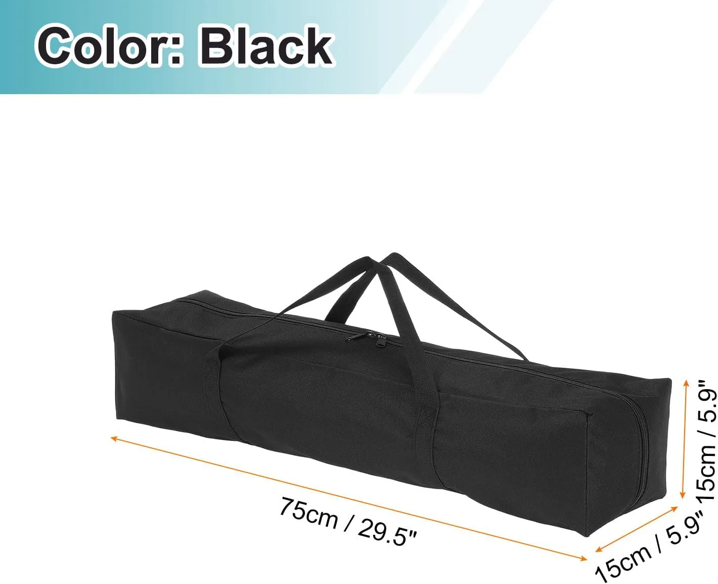 HARFINGTON Camping Chair Replacement Bag 29.5" x 5.9" Folding Chair Carry Bag Oxford Cloth Storage Tent Bag with Handle Strap for Travel Outdoor Camping Sports, Black