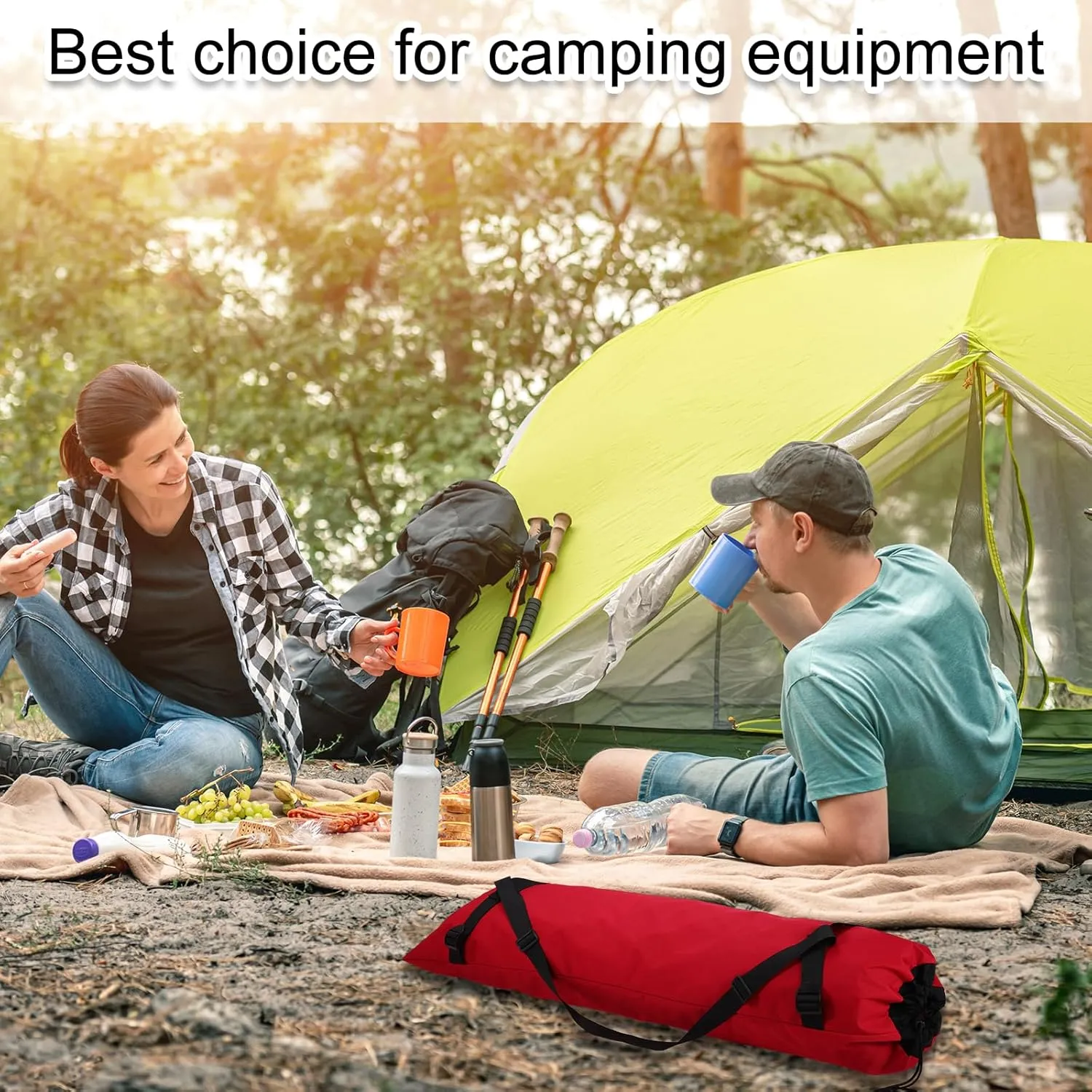 HARFINGTON Camping Chair Replacement Bag 48" Folding Chair Carry Bag Oxford Cloth Storage Tent Bag with Shoulder Strap for Travel Outdoor Camping Sports, Black