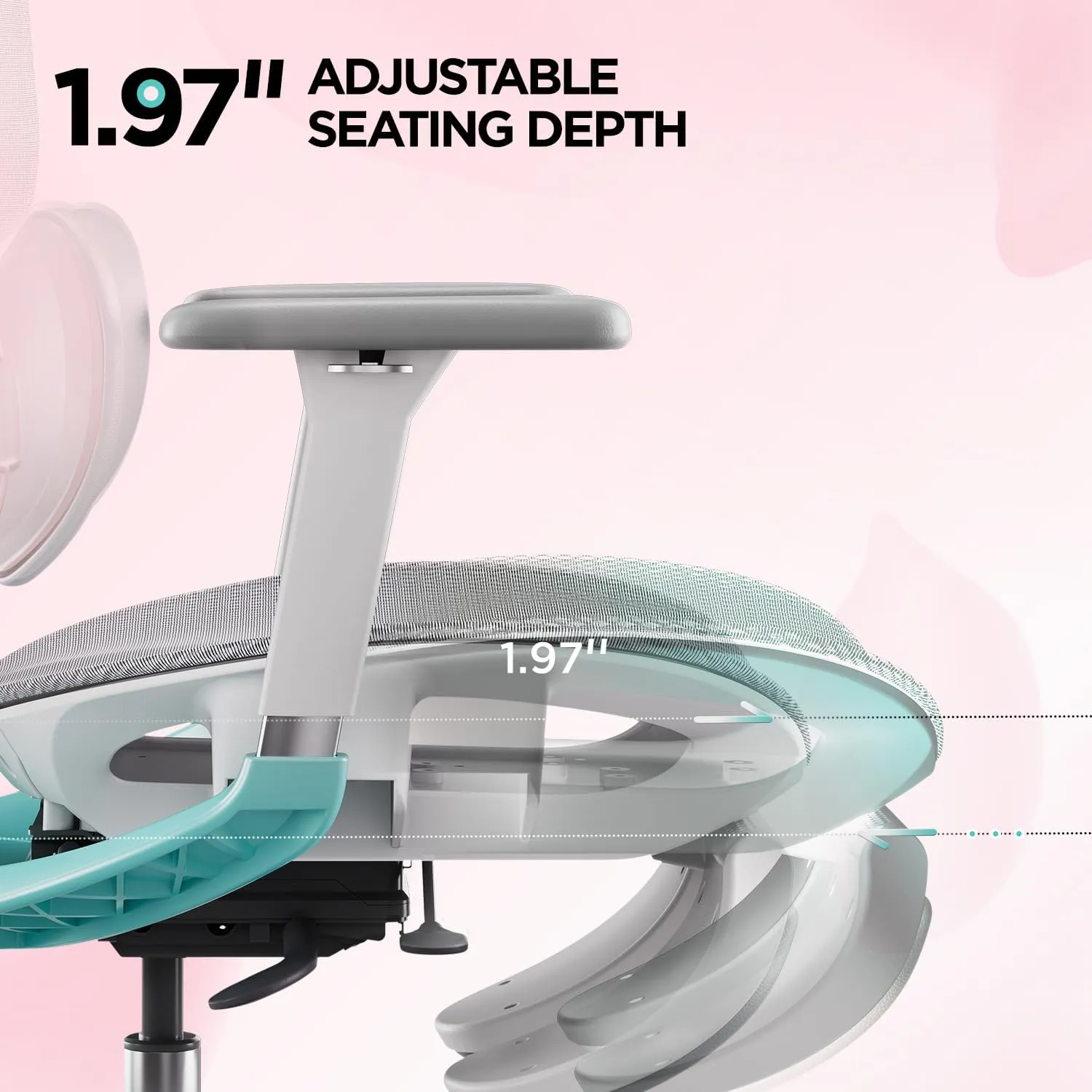 Hbada E3 Pro Ergonomic Office Chair, Big and Tall Office Chair - with 3-Zone Dynamic Lumbar Support, 4D Adjustable Headrest, 4D Adjustable Armrests, Swivel, Pink