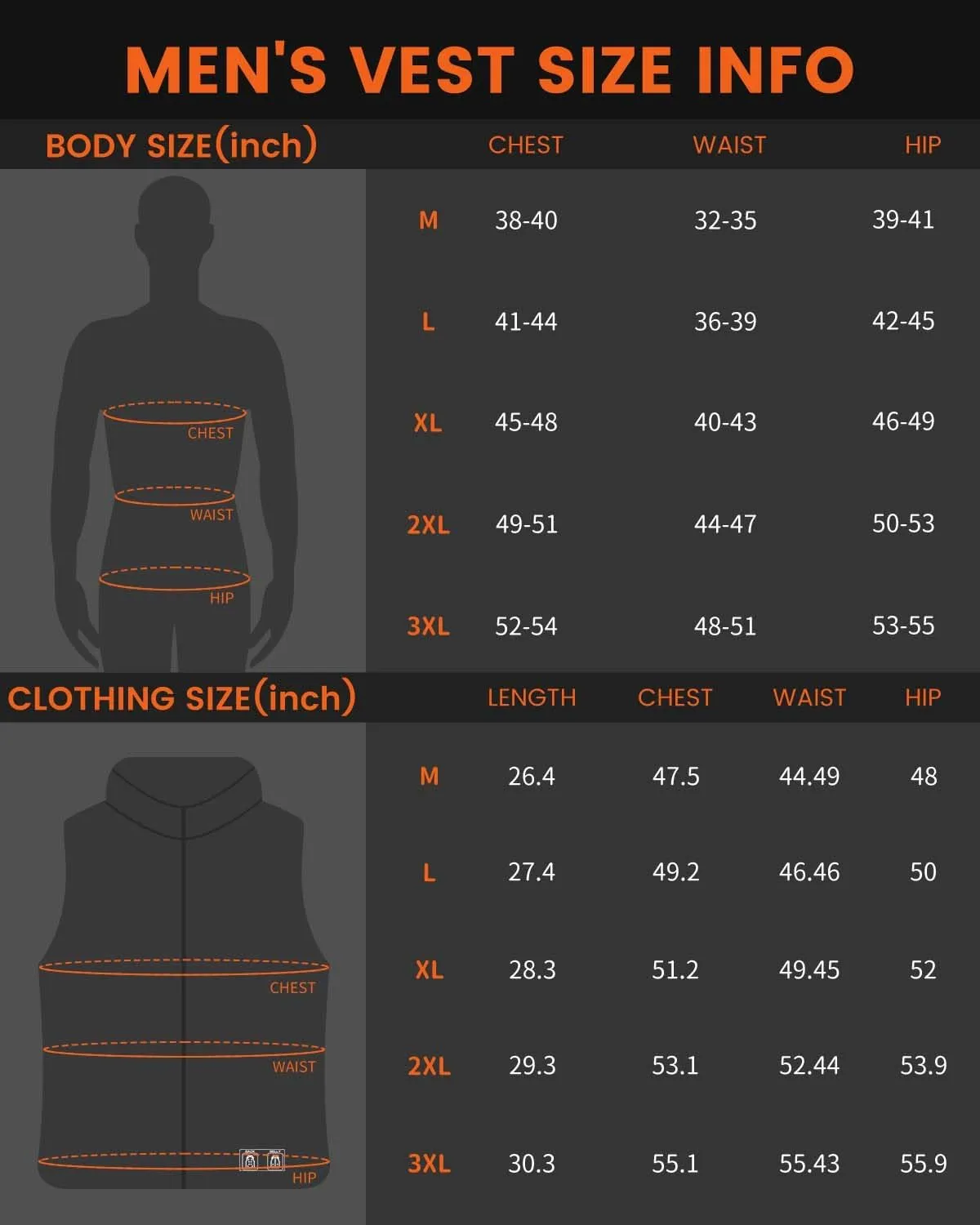 Heated Vest for Men