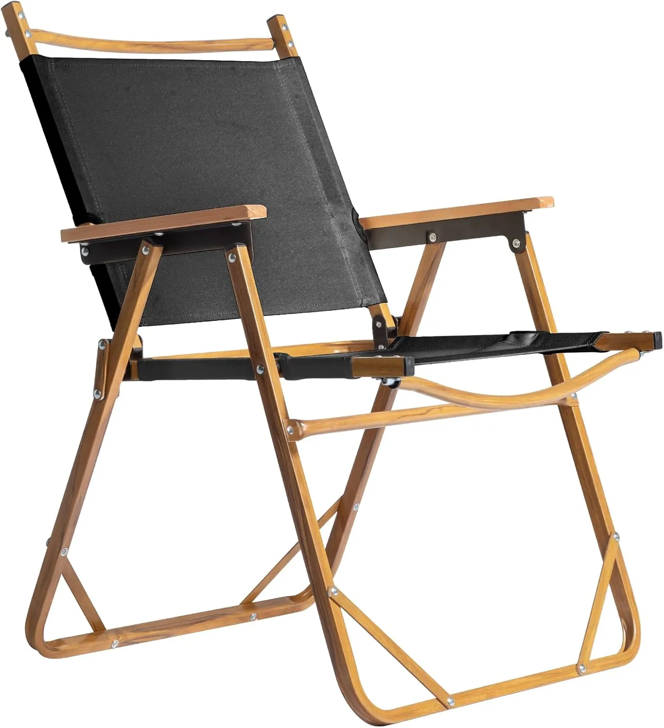 Heavy-Duty Camping Chair with Aluminum Frame – 600D Oxford Fabric, Supports 220 lbs, Portable Folding Chair for Outdoor, Beach, Hiking, and Backpacking – Compact & Durable ((54.5*58*73.5)cm)