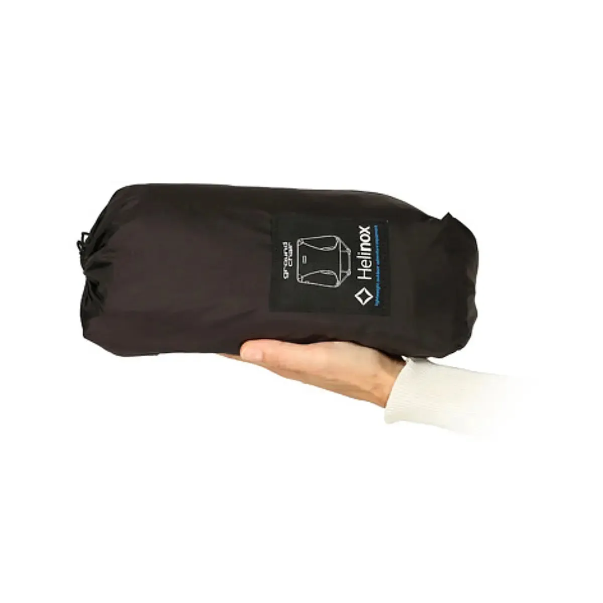 Helinox Ground Chair - Compact Camping Chair - Black / Cyan