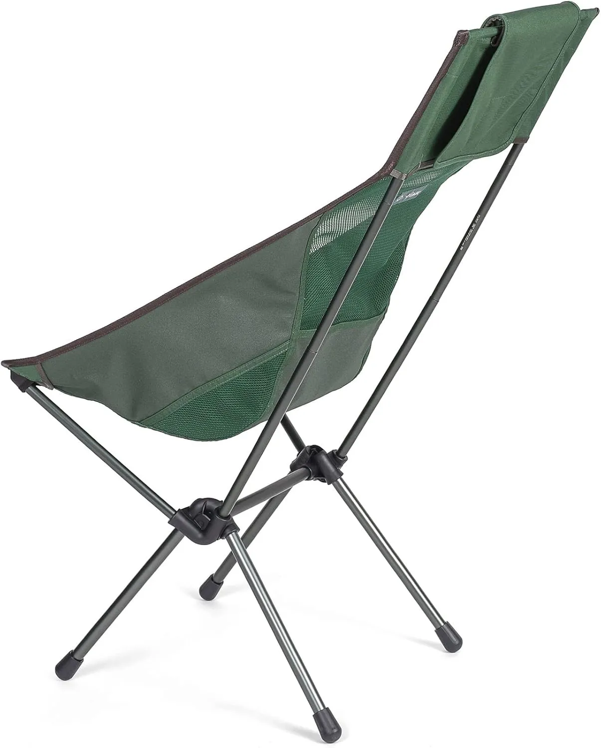 Helinox Sunset Chair Lightweight, High-Back, Compact, Collapsible Camping Chair, Forest Green, with Pockets
