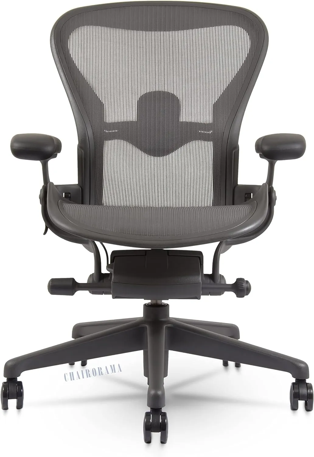 Herman Miller Aeron Chair Remastered -Tension Control/Tilt Limiter/Height Adjustable Arms/Lumbar Support Size B (Medium)-Open Box Repackeged.