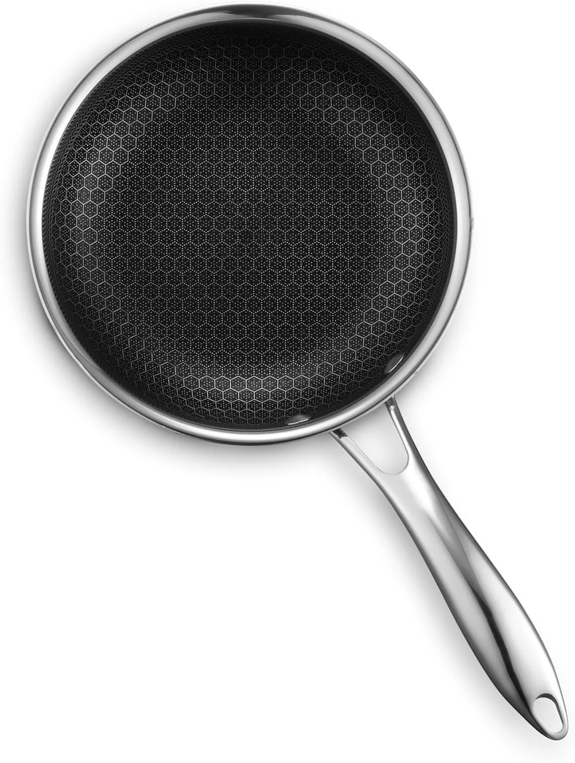 HexClad Hybrid Nonstick 7-Inch Frying Pan, Stay-Cool Handle, Dishwasher-Friendly, Oven-Safe Up to 900°F, Induction-Ready, Compatible with All Cooktops