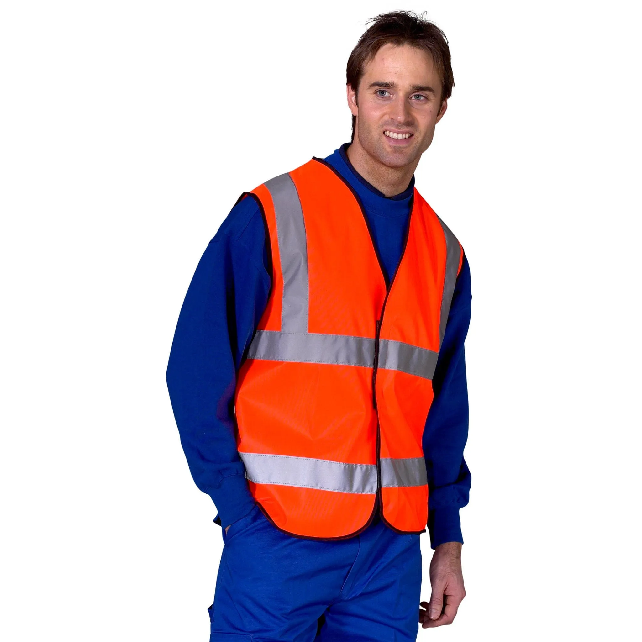 Hi-vis Polyester Waistcoat/Vest - Orange