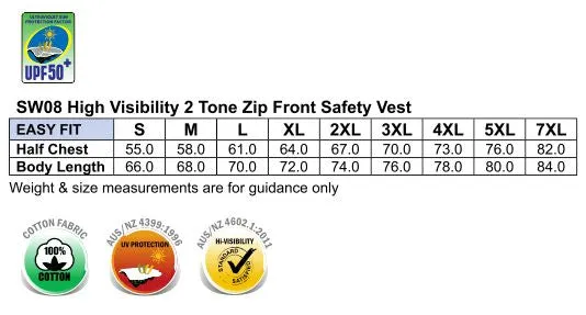 Hi-Vis Two Tone Polar Fleece Vest