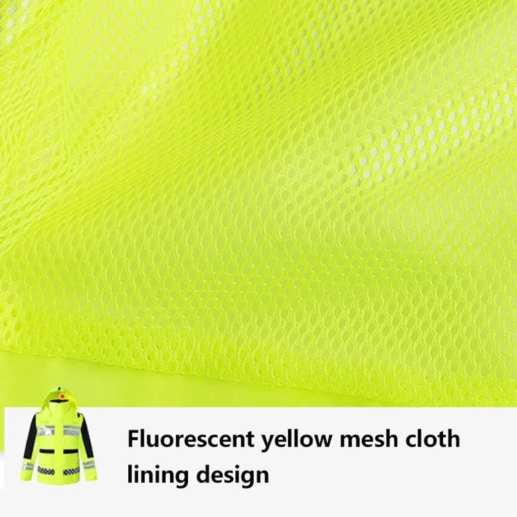 Hi Vis Vests, Adult Reflective Suit Safety Jacket Polyester High-Visibility Waterproof Overalls Reflective Safety Vest