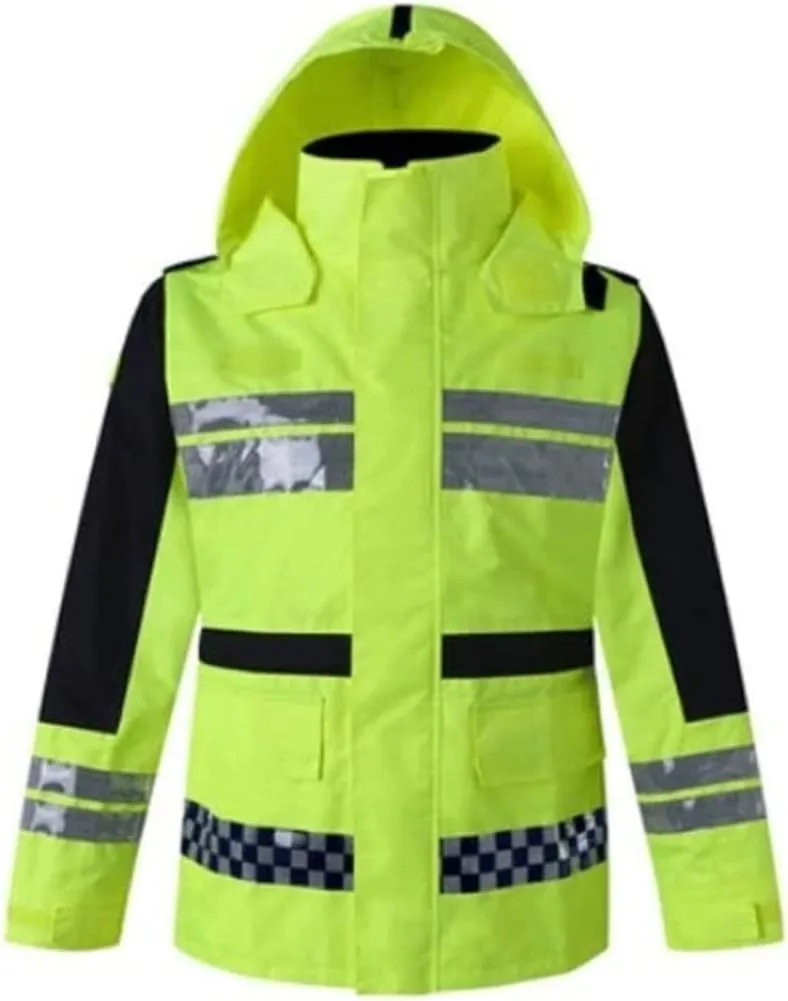 Hi Vis Vests, Adult Reflective Suit Safety Jacket Polyester High-Visibility Waterproof Overalls Reflective Safety Vest