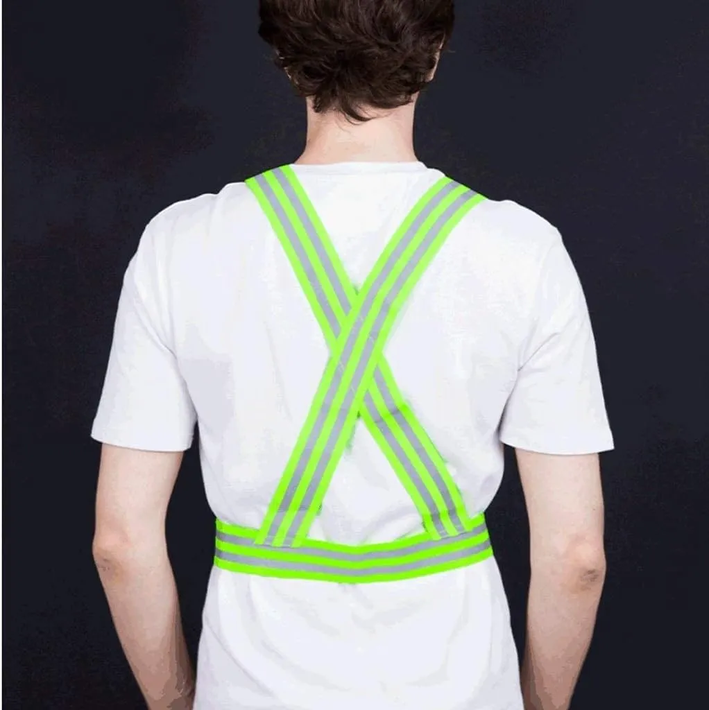 Hi Vis Vests, Reflective Elastic Harness Vest Reflective Safety Vest Cycling Night Outdoor Reflective Safety Vest