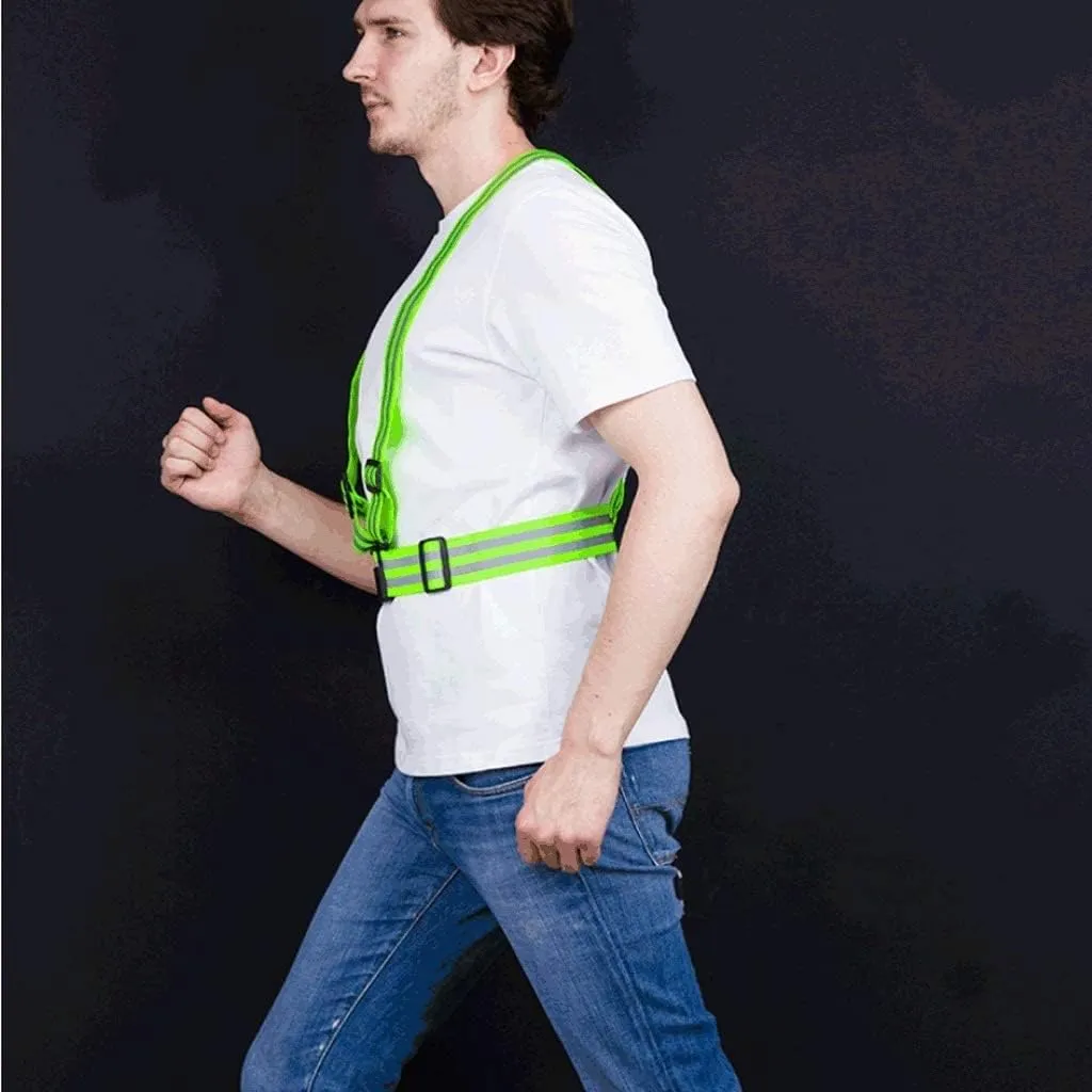Hi Vis Vests, Reflective Elastic Harness Vest Reflective Safety Vest Cycling Night Outdoor Reflective Safety Vest