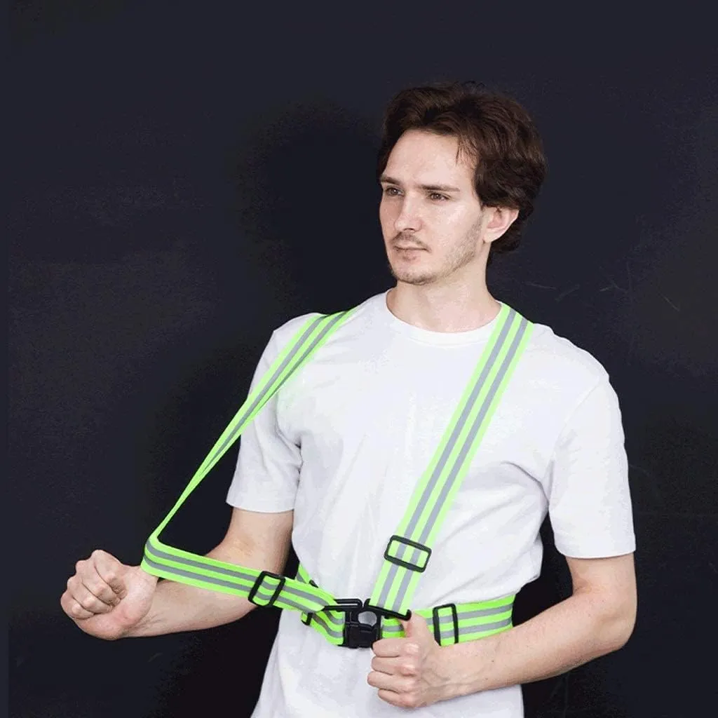 Hi Vis Vests, Reflective Elastic Harness Vest Reflective Safety Vest Cycling Night Outdoor Reflective Safety Vest