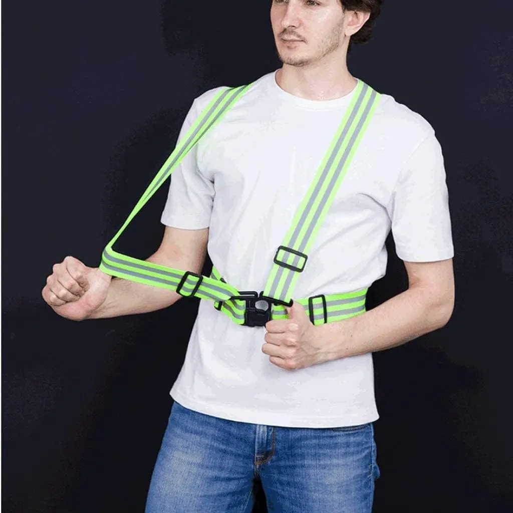 Hi Vis Vests, Reflective Elastic Harness Vest Reflective Safety Vest Cycling Night Outdoor Reflective Safety Vest