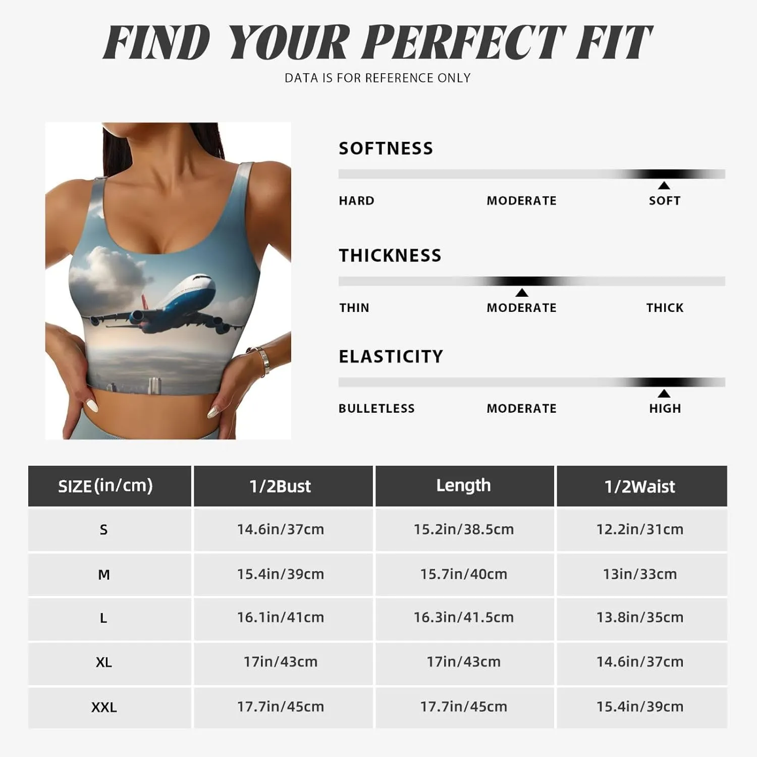 high altitude airplane Pattern Women's Sports Vest for Yoga, Workout, and Fitness - Comfortable and Breathable