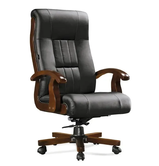 High Back Director Chair for office Luxury Design Made in Plyboard with Leatherette Upholstery & Height Adjustable Best Ergonomic Office Chair
