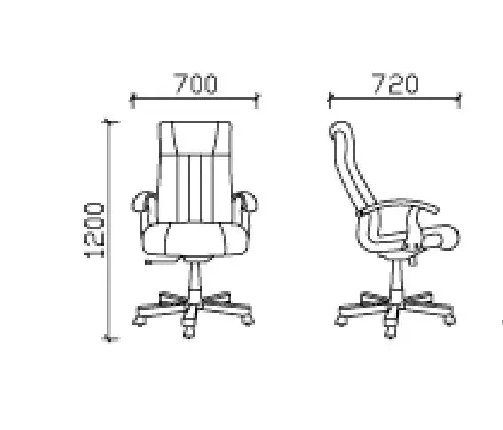 High Back Director Chair for office Luxury Design Made in Plyboard with Leatherette Upholstery & Height Adjustable Best Ergonomic Office Chair