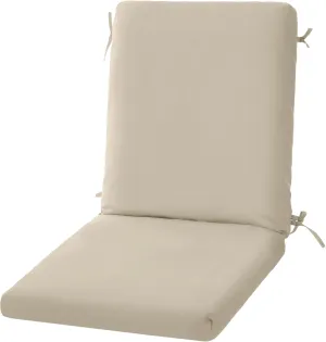 High Back Outdoor Chair Cushions 44''x20'' - Patio Dining Chair Cushions with Waterproof, Fade-Resistant, Removable & Machine-Washable Covers, Cream