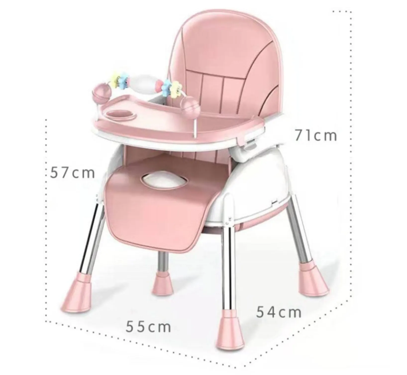High Chair Adjustable Multi Functional (4 Colours)