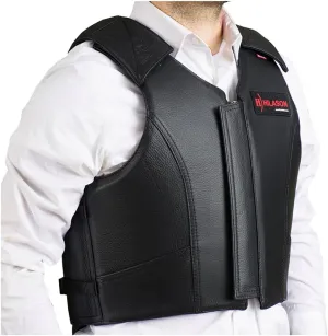 HILASON Equestrian Bull Riding Rodeo Safety Vest Protective Leather