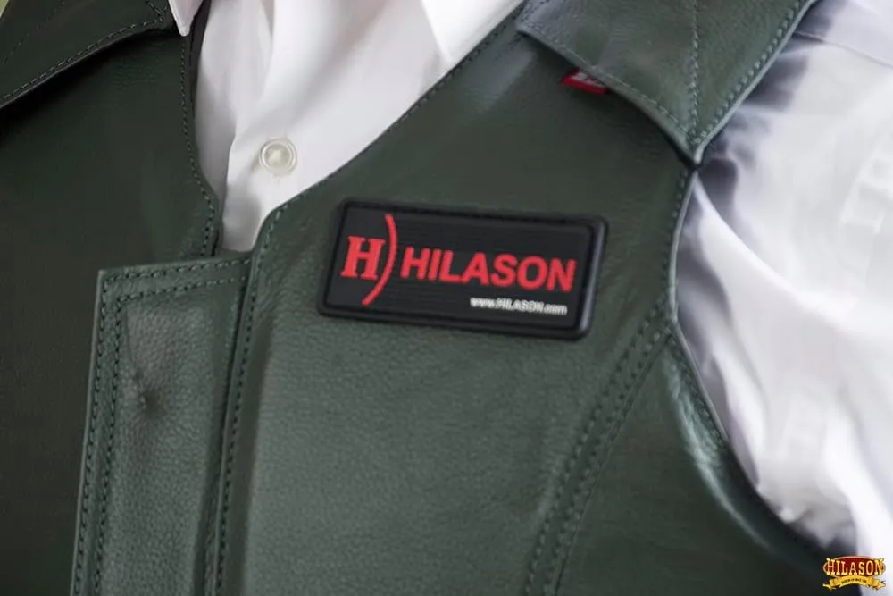 HILASON Equestrian Bull Riding Rodeo Safety Vest Protective Leather