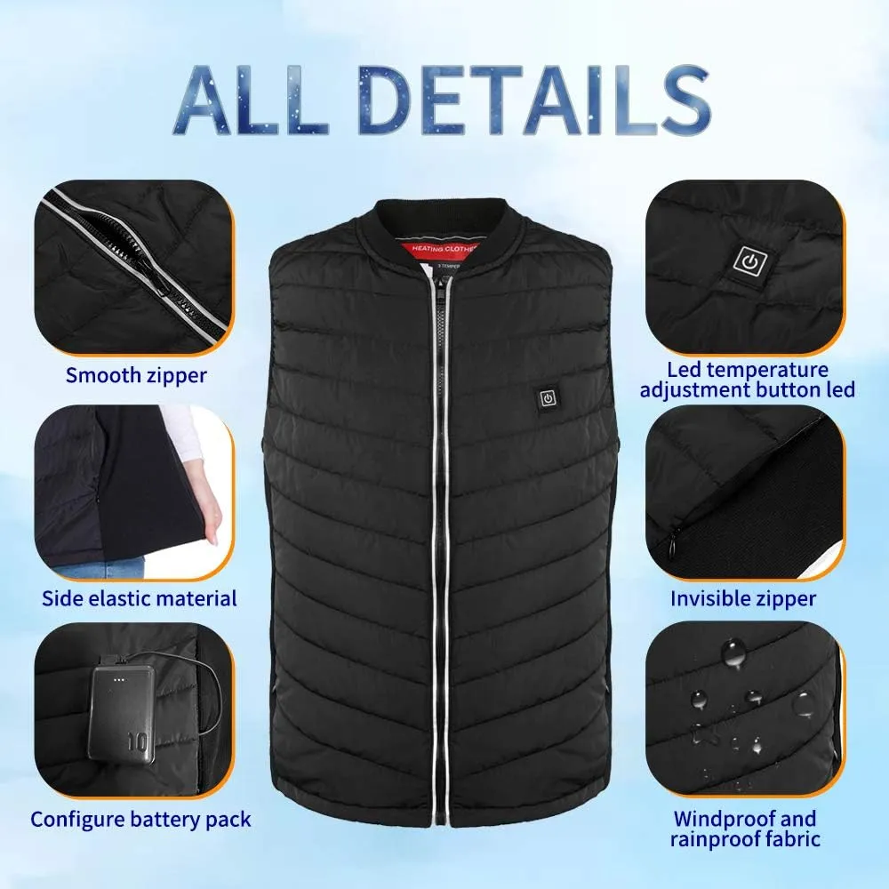 Hoson Heated Vest for Men and Women,Heated Jacket Winter Heating Vest Hunting