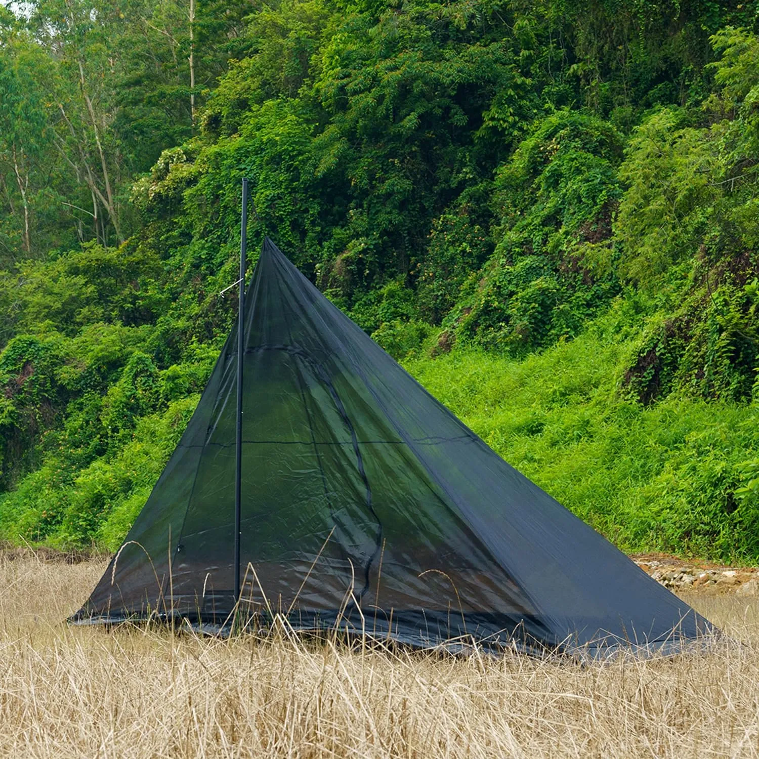 Hot Tent with Stove Jack Onefires Large Teepee Tent for Family Camping 4-8 Person