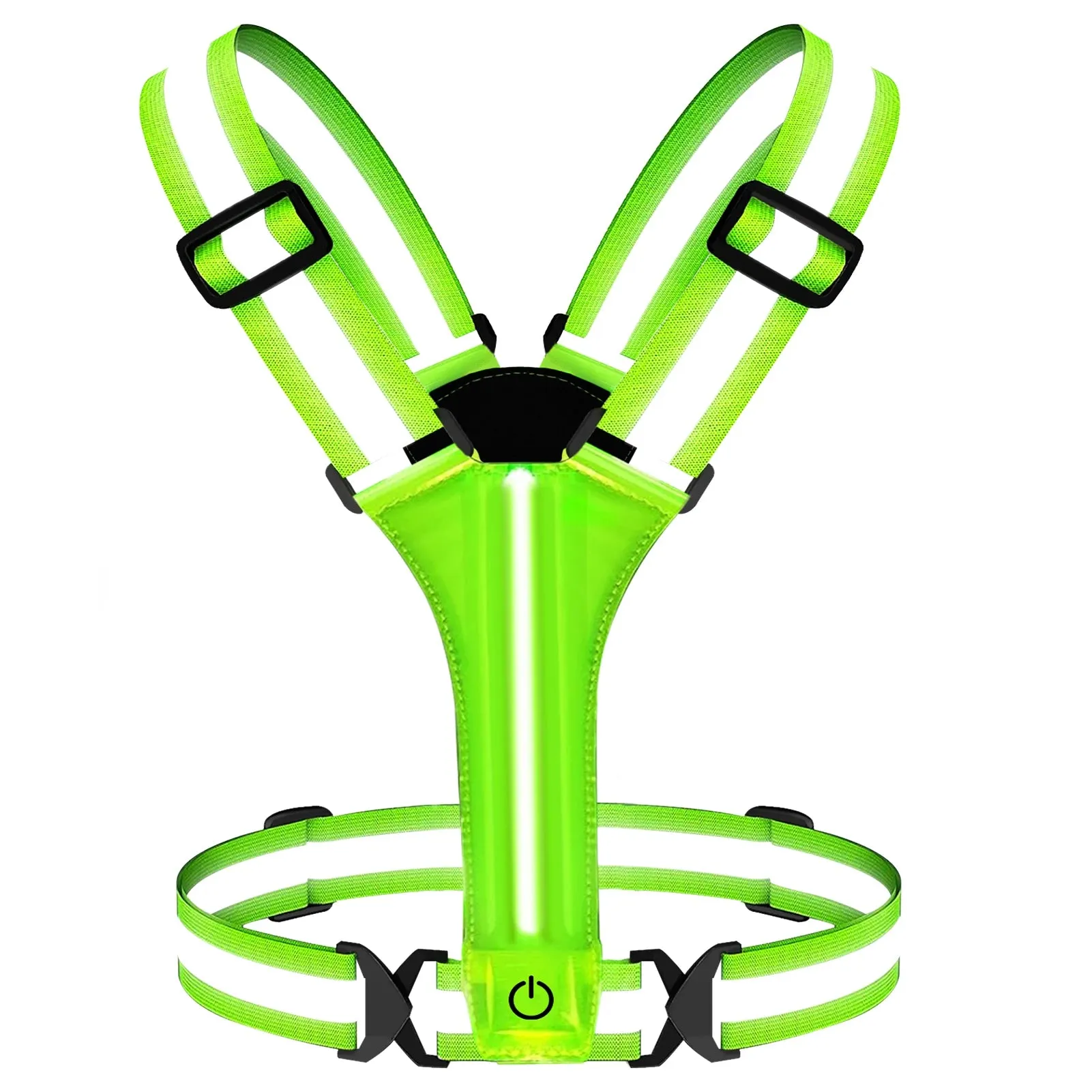 IlluminateSafe LED Safety Vest for Runners & Cyclists